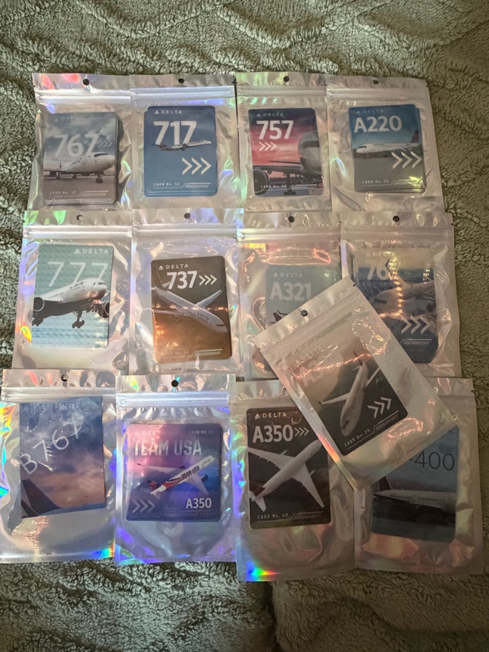 Delta trading cards